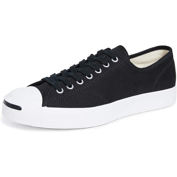 NWT Converse Unisex Jack Purcell Canvas Sneakers,Black/White,8 Women/6.5 Men US - Picture 1 of 6